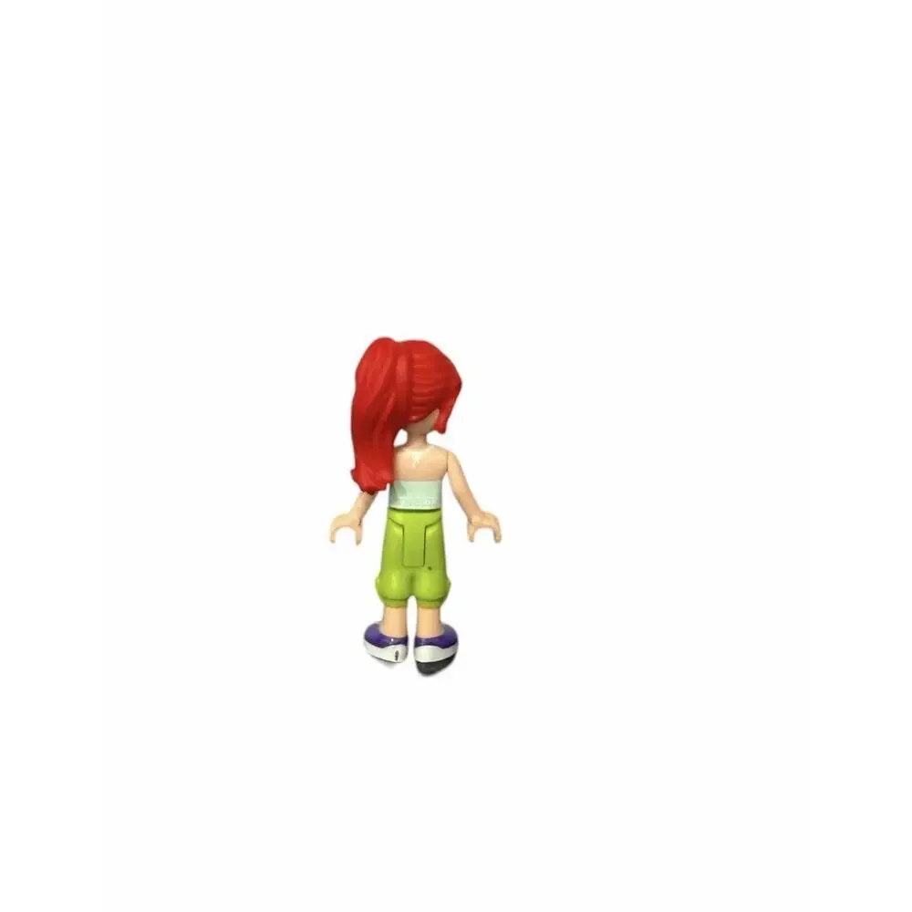 LEGO Friends Minifigure Mia (frnd0367) Crop Top Lime Green Pants Red Hair